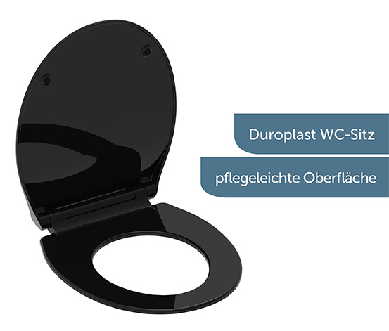 Schütte-Duroplast-WC-Sitz »Slim Black«
