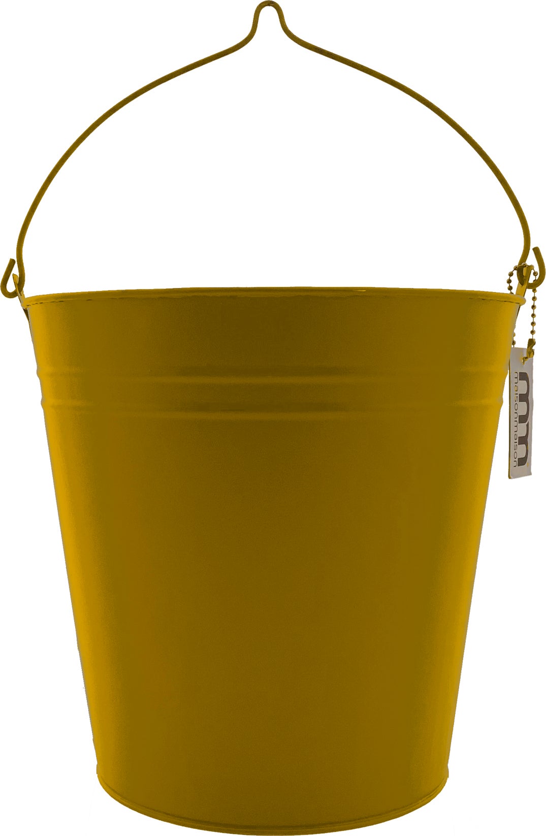 Maison Maison plantenemmer donkergeel D 18 H 17 cm