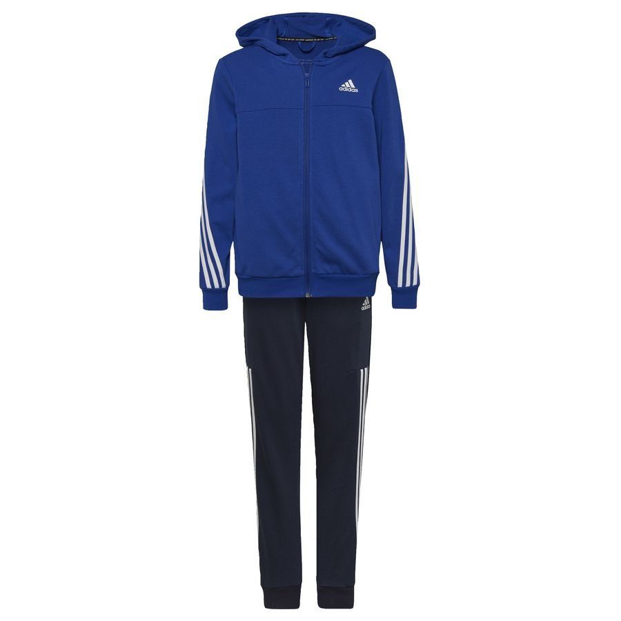 adidas Survêtement 3-Stripes - Bleu/Blanc Enfant