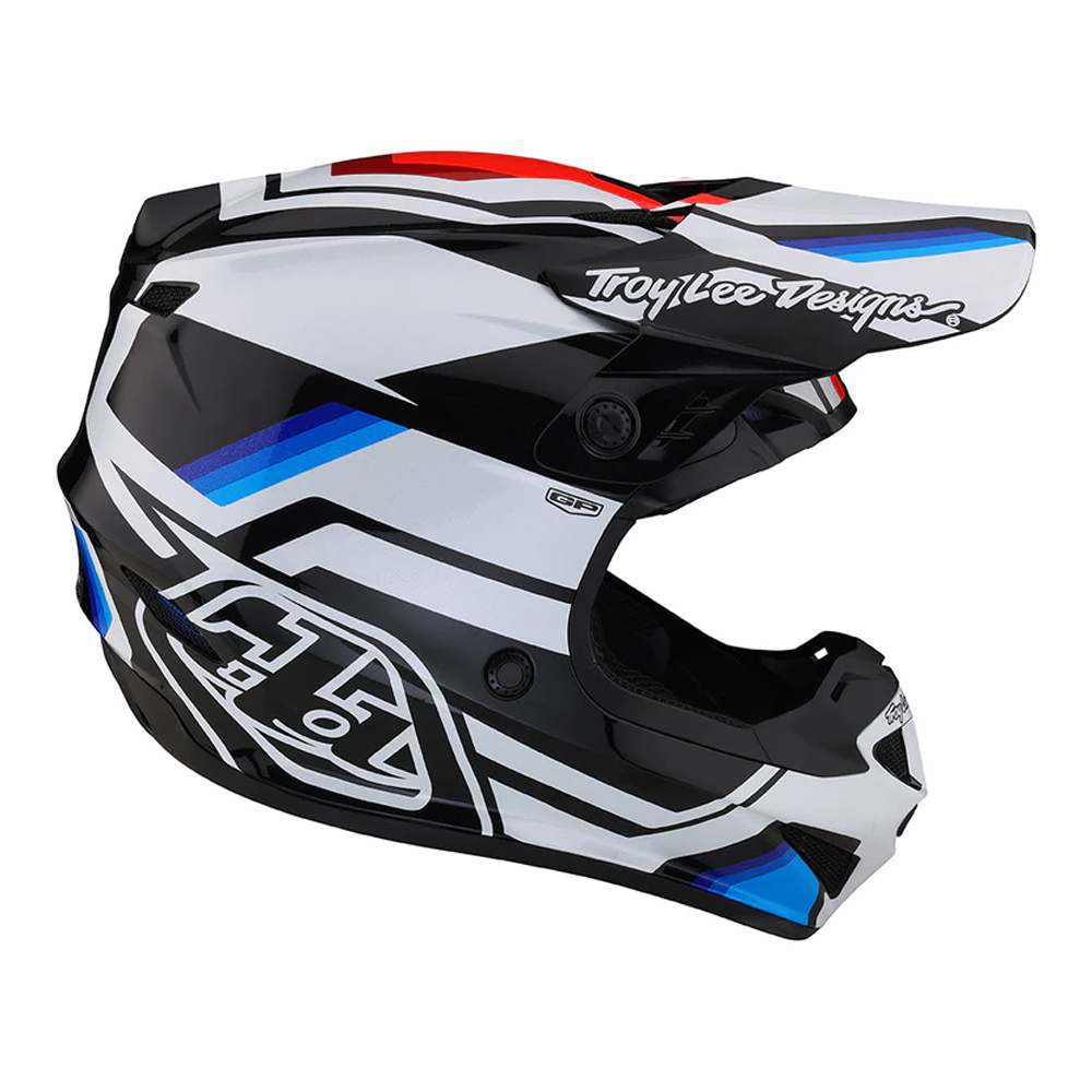 Troy Lee Designs - Casque GP Apex Blanc / Noir / Bleu / Rouge