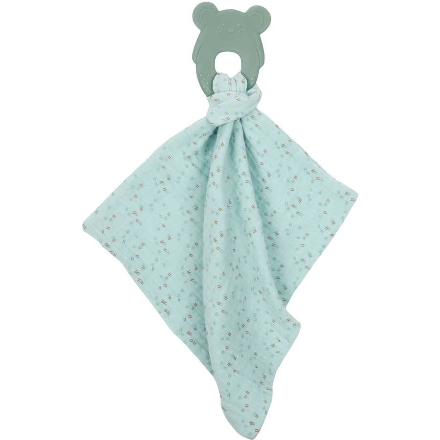 Nattou Beißring + Kuscheltuch mintgrün