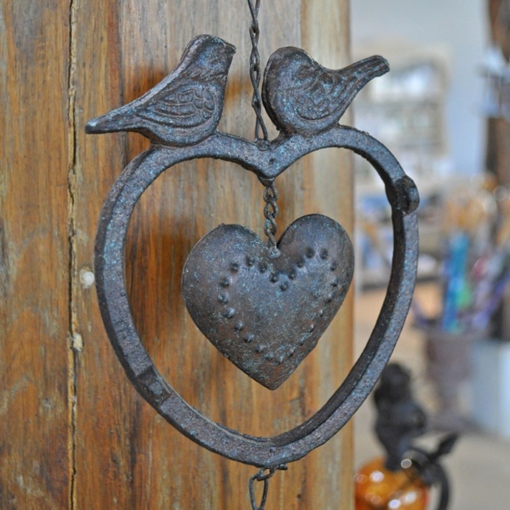 Clochette coeur d'amour 63x13x7 cm