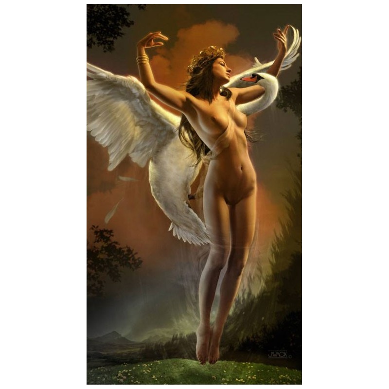 Puzzle 1000 pièces - Wack - Leda and the swan