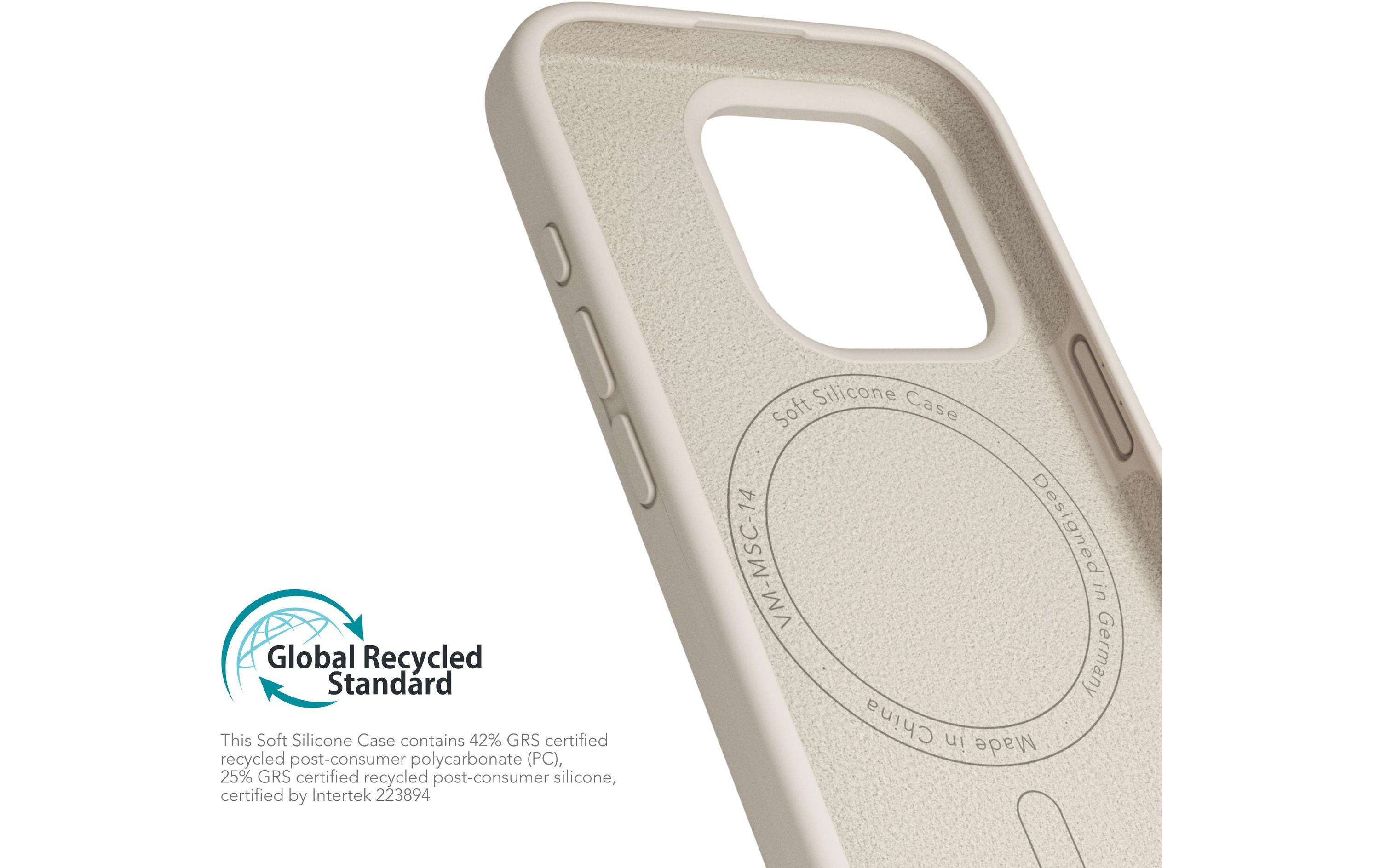Back Cover Soft Silicone iPhone 16 Pro CreamSilicone Backcover für das Apple iPhone 16 Pro