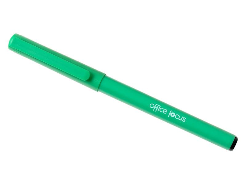 office focus Fineliner Office Focus Grün, 12 Stück Tintenfeinschreiber mit Strichstärke F