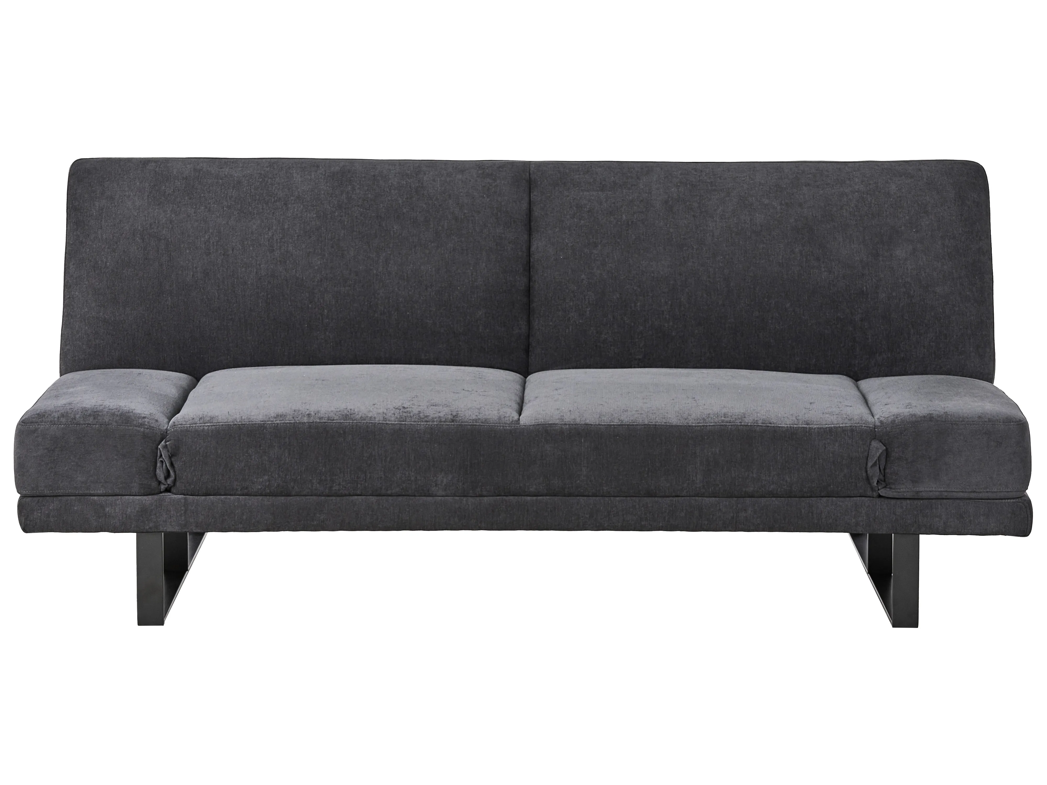 Slaapbank 2-zits YORK Chenille Zwart