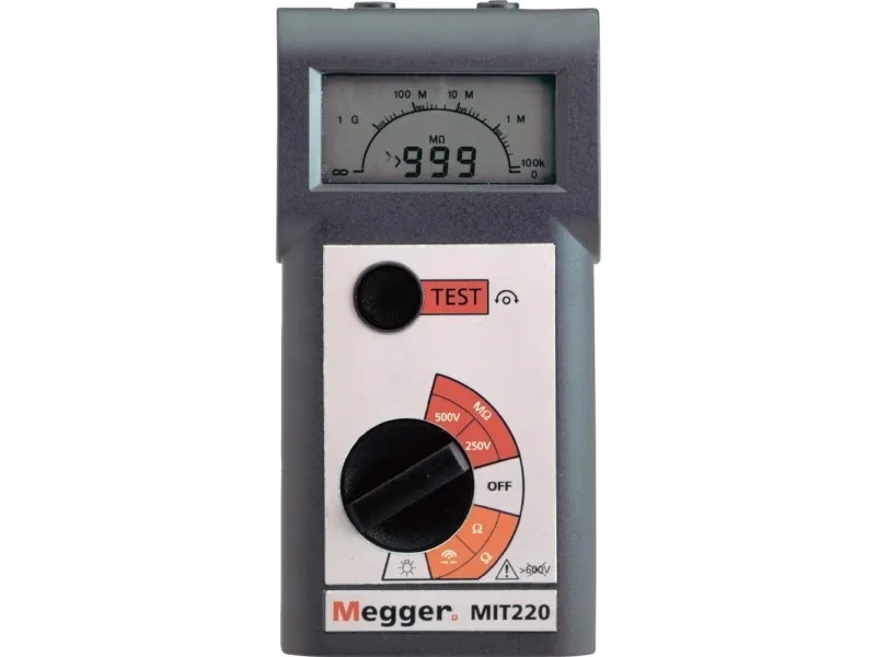 Megger MIT220-EN Isolationsmåler 250 V, 500 V 999 MΩ