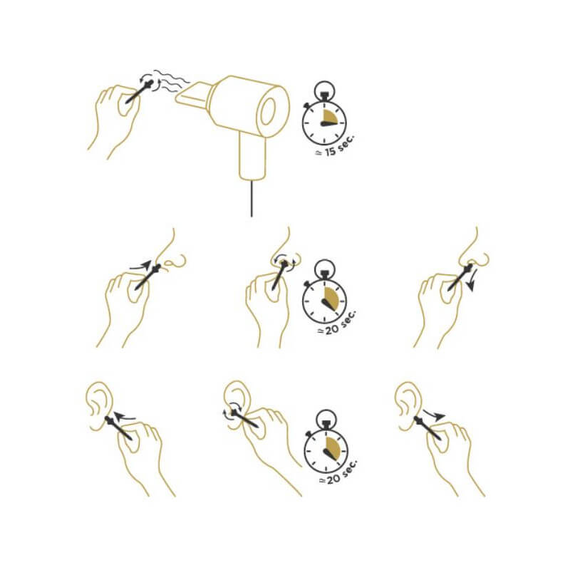 Sticks de cire d'épilation nez et oreilles Tee Wax x100