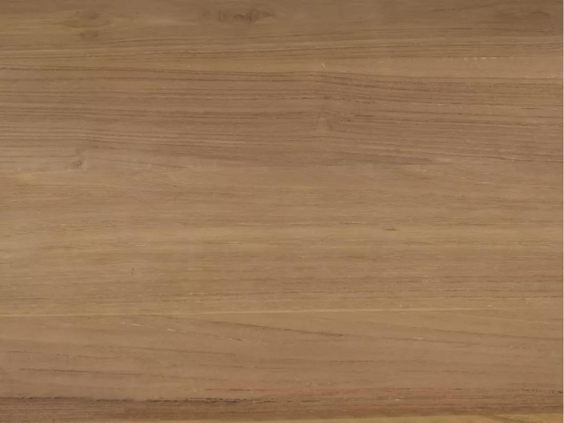 Salle à manger de jardin en teck : 1 table L.135 cm + 8 fauteuils - Naturel clair - TRIANI de MYLIA