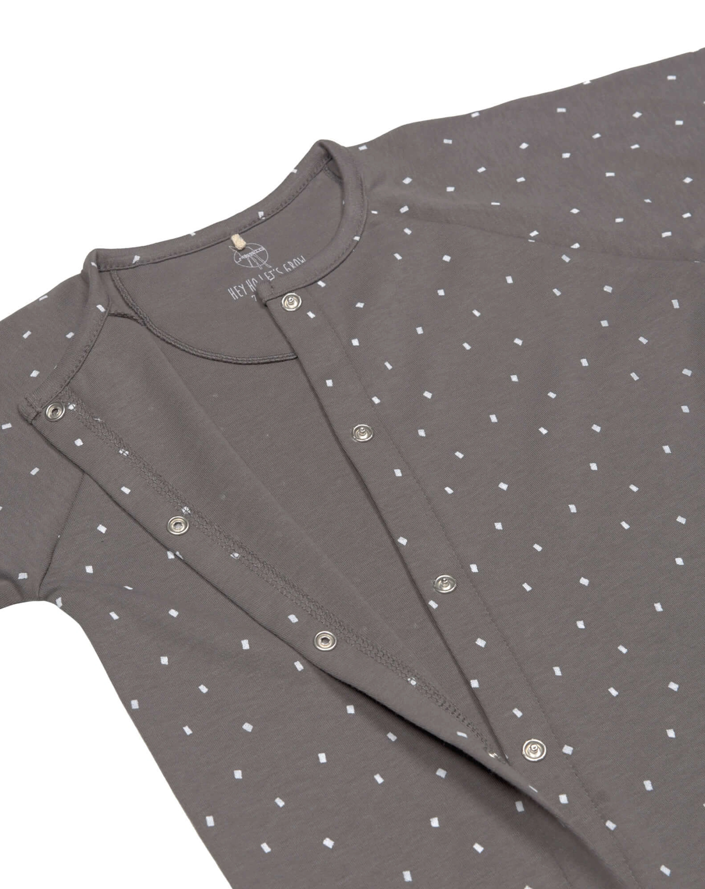 Schlafstrampler SPOTS mit Fuß in anthracite