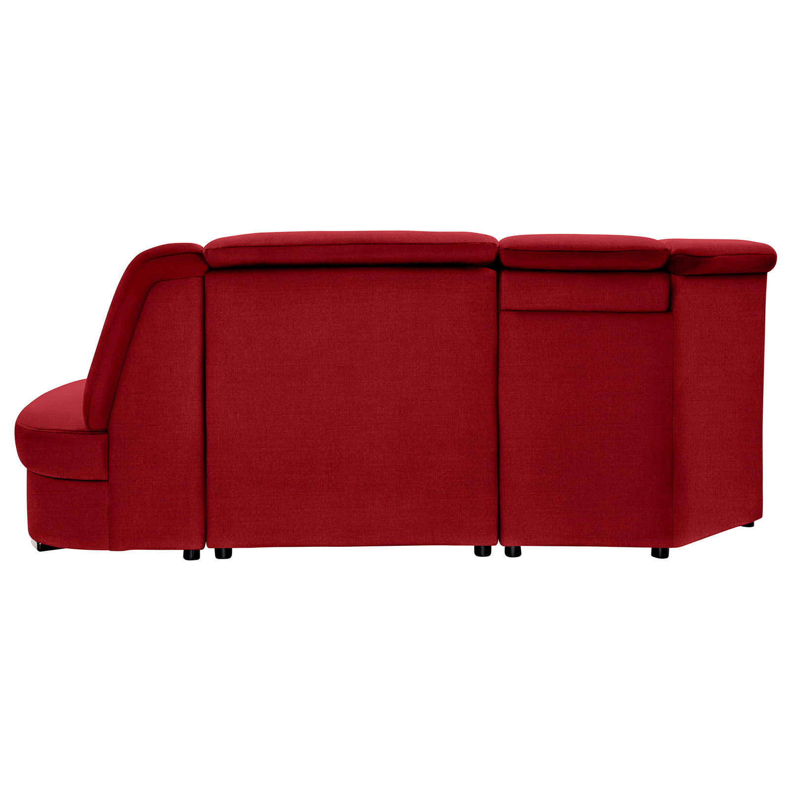polsterpower Wohnlandschaft - Miro bordeaux - Basismodell - links