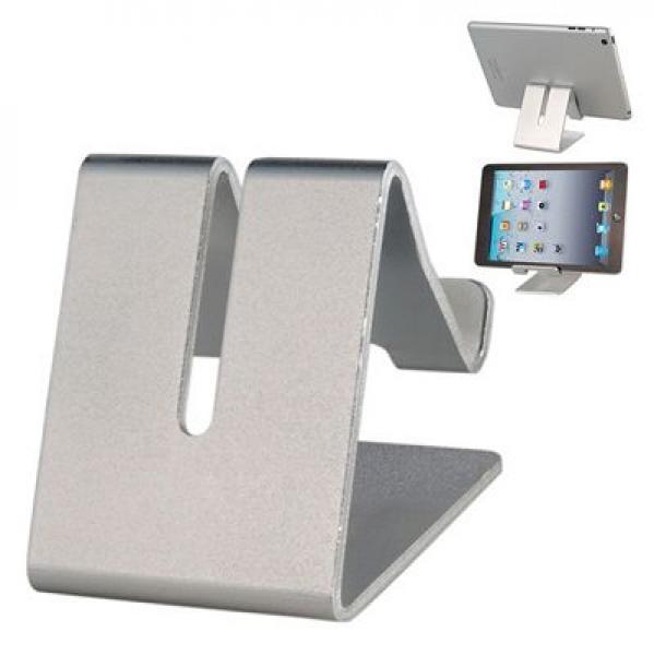 Universal Aluminium Ständer Halter für Handy und Tablet - Silber