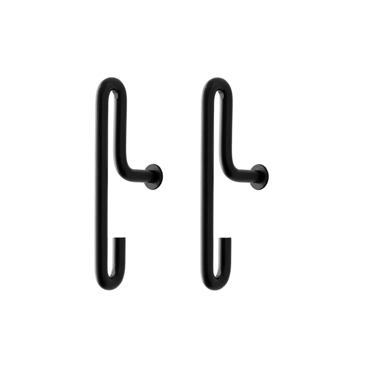 Moebe - Wall Hook small, schwarz (2er-Set)