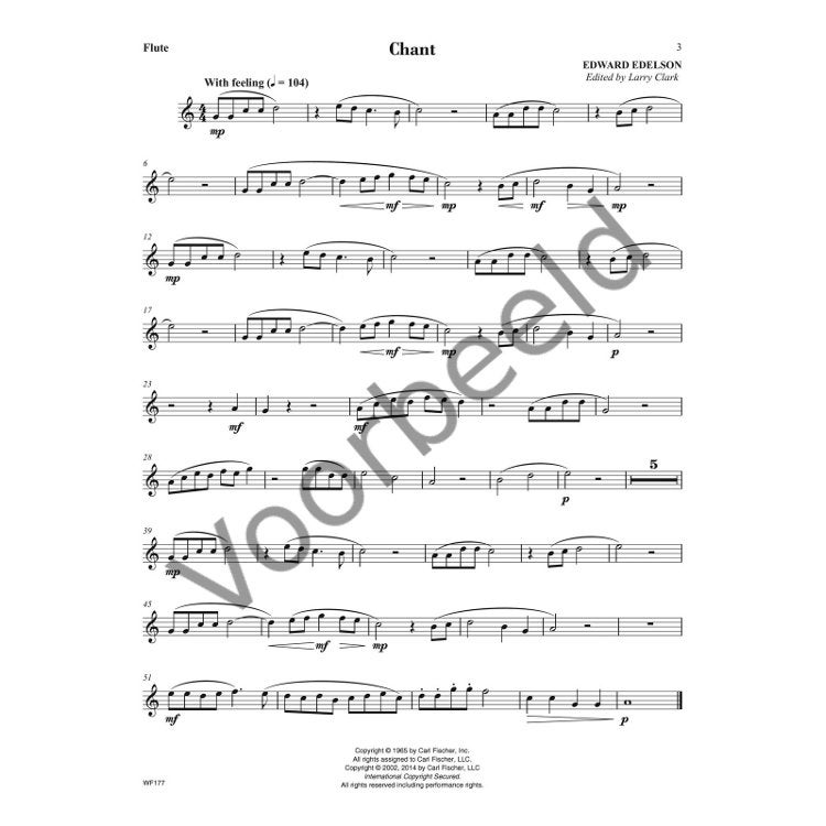 Carl Fischer Festival Classics voor dwarsfluit