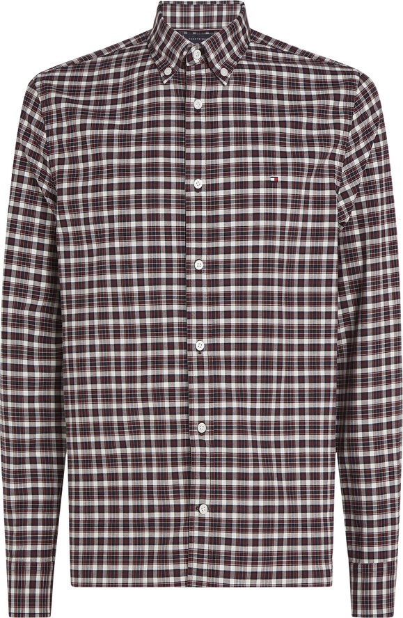 Tommy Hilfiger OXFORD LUMBER PLAID SF SHIRT Deep rouge / allover