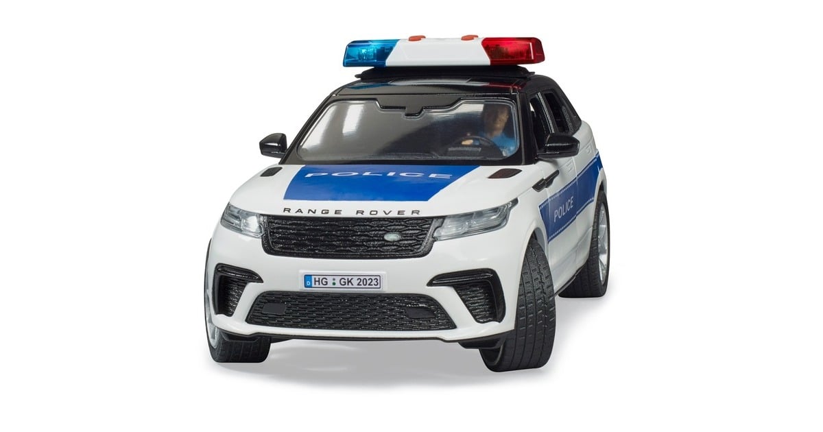 bruderRange Rover Velar politievoertuig met politieagent en licht en geluid Modelvoertuig  (02890)