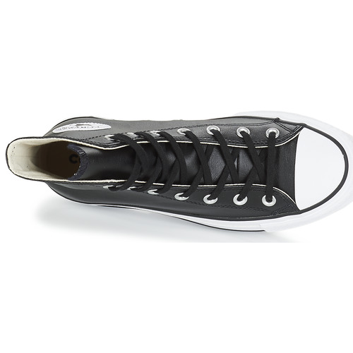 Converse - CHUCK TAYLOR ALL STAR LIFT CLEAN LEATHER HI - Noir