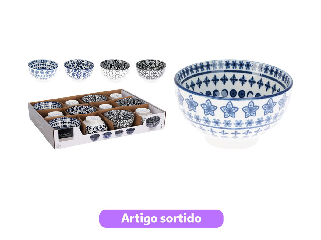 TAÇA PORCELANA 11.5X6CM MODELOS SORTIDOS