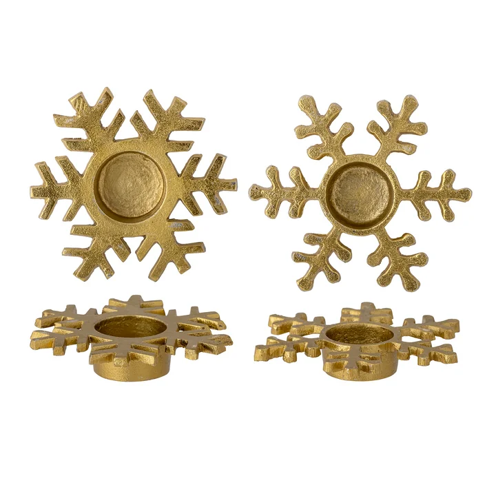 Bloomingville - Lisetta Kerzenständer, gold (2er-Set)