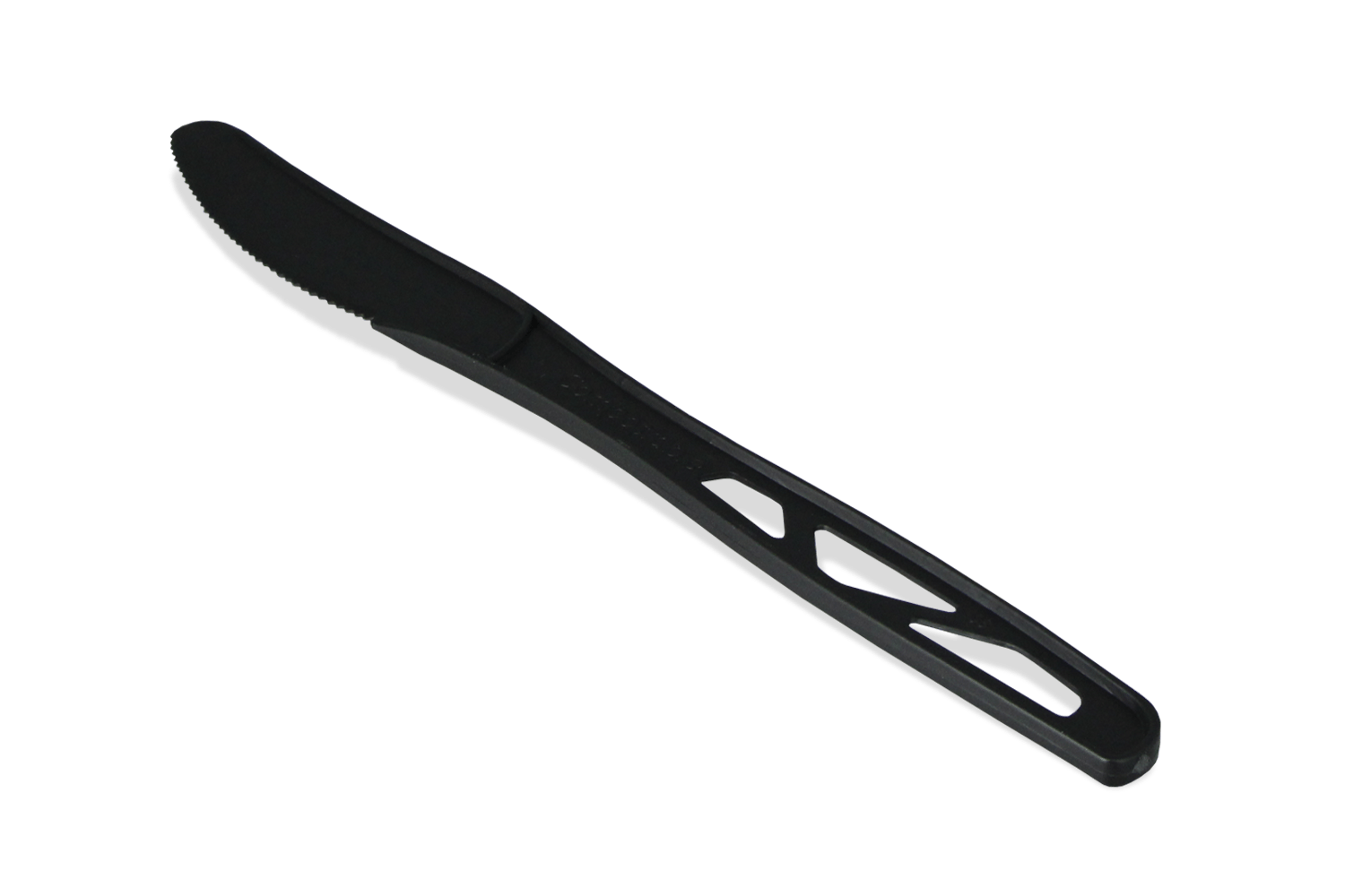 Herbruikbaar mes 180mm CPLA zwart BIO
