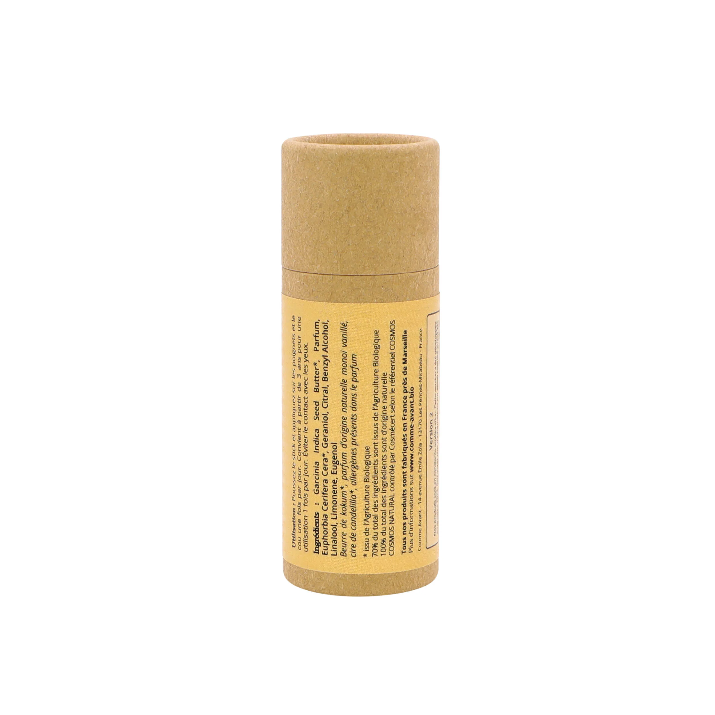 Parfum solide sucré et fruité au beurre de kokum - Version 2 - 1 parfum - 20g / Vanille & Jasmin