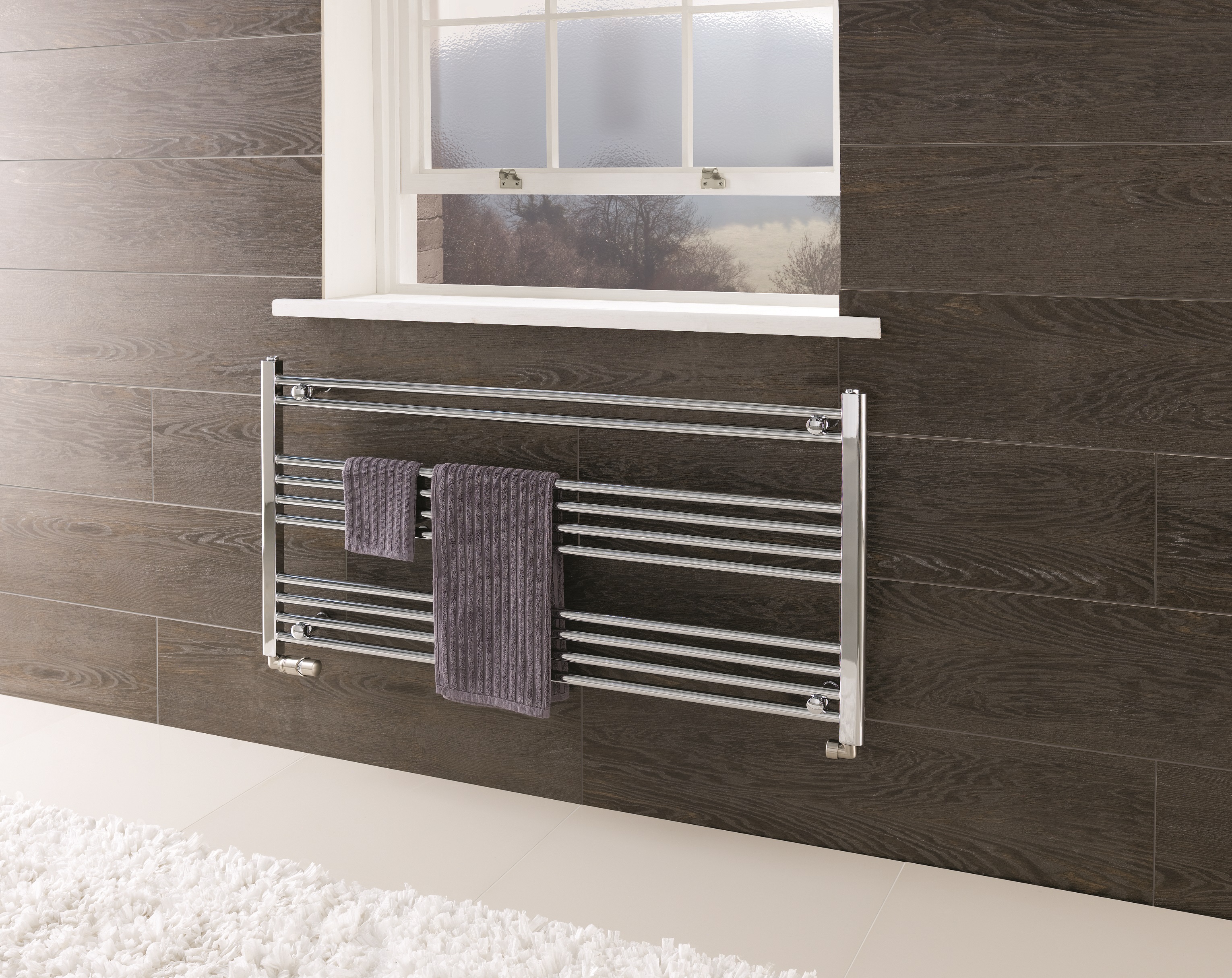 Eastbrook Wendover handdoekradiator 100x60cm 319W chroom