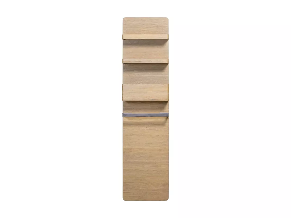 Colonne extra plate étagères et porte-serviette chêne 40x170 cm SAVANE