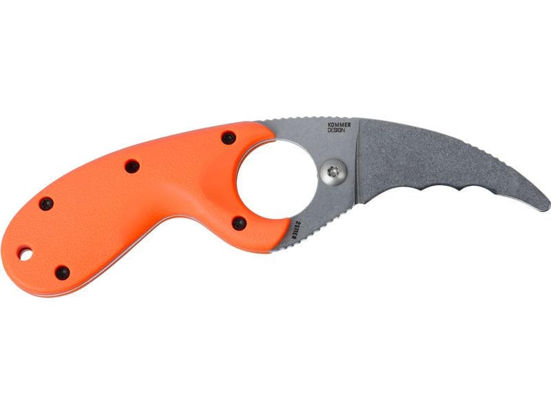 CRKT Taschenmesser Bear Claw Fixed Orange CRKT 2511ER Kampf-/Taktikmesser Claw Überlebensmesser