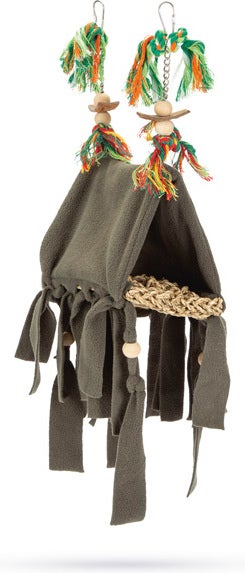 Beeztees vogelspeelgoed huis Ami groen 18 x 13 x 14 cm