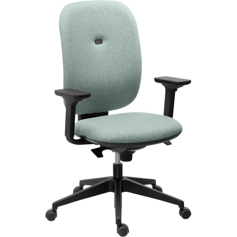 Chaise de bureau ALIA - dossier tissu - mécansime synchrone - avec ou sans accoudoirs - dossier réglable en hauteur