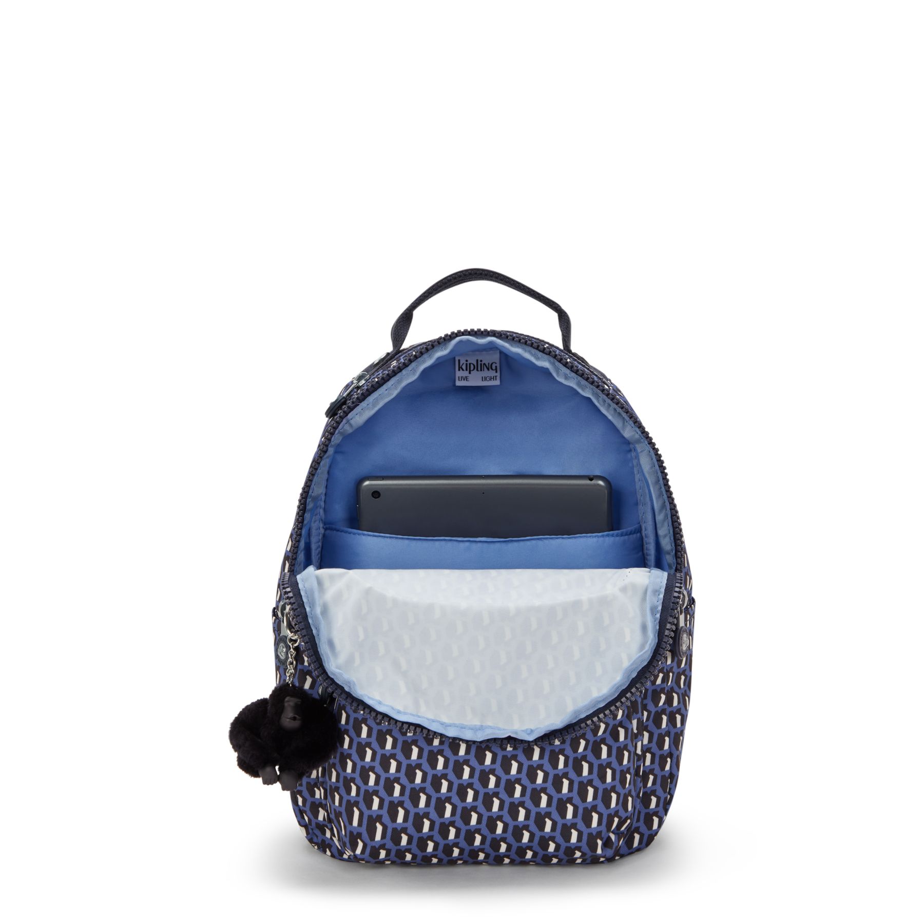SEOUL S Petit Sac à Dos avec Compartiment pour Tablette - 3D K Blue