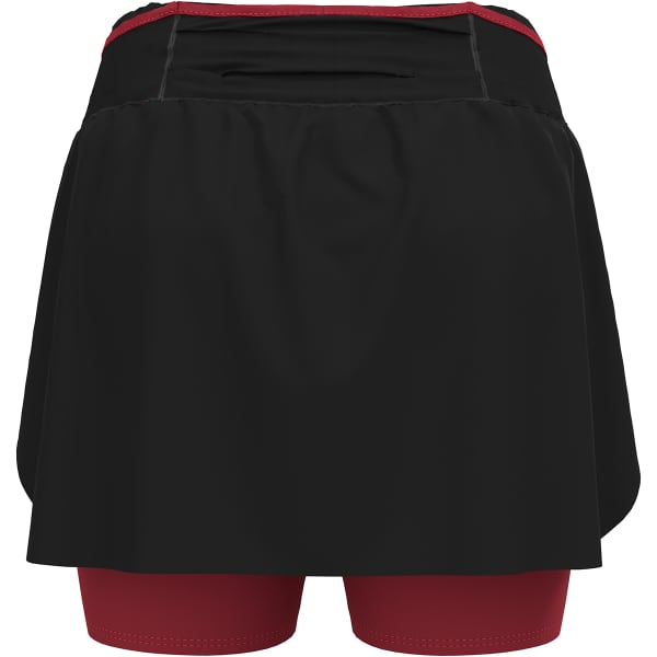 Short trail ODLO SKIRT W X-ALP BLACK-AMERICAN BEAUTY