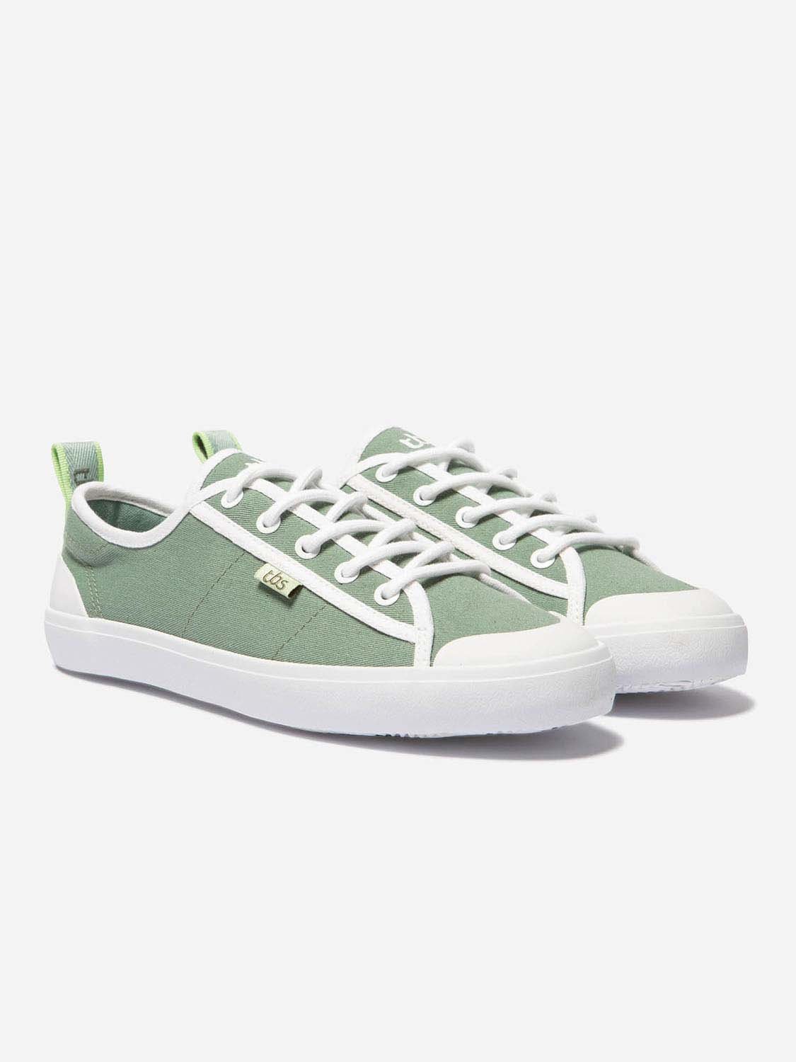 Tennis Femme Toile de Coton Recyclé Sauge