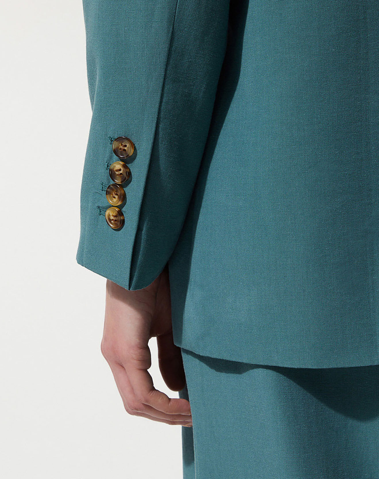 Jodhpur Veste de Blazer fluide bleu canard