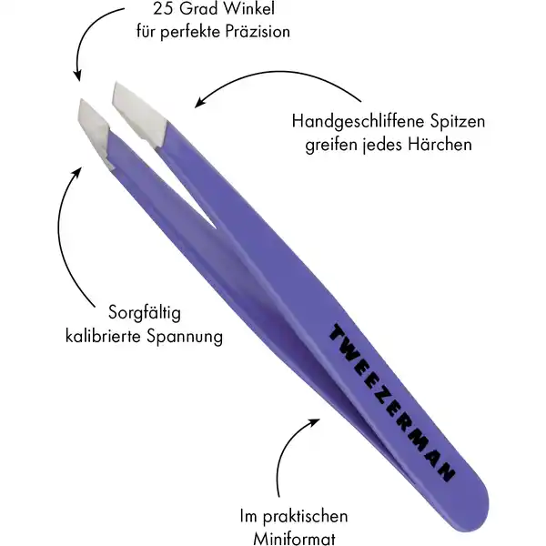 Mini Slant Tweezer - Schräge Mini Pinzette, Blooming Lilac