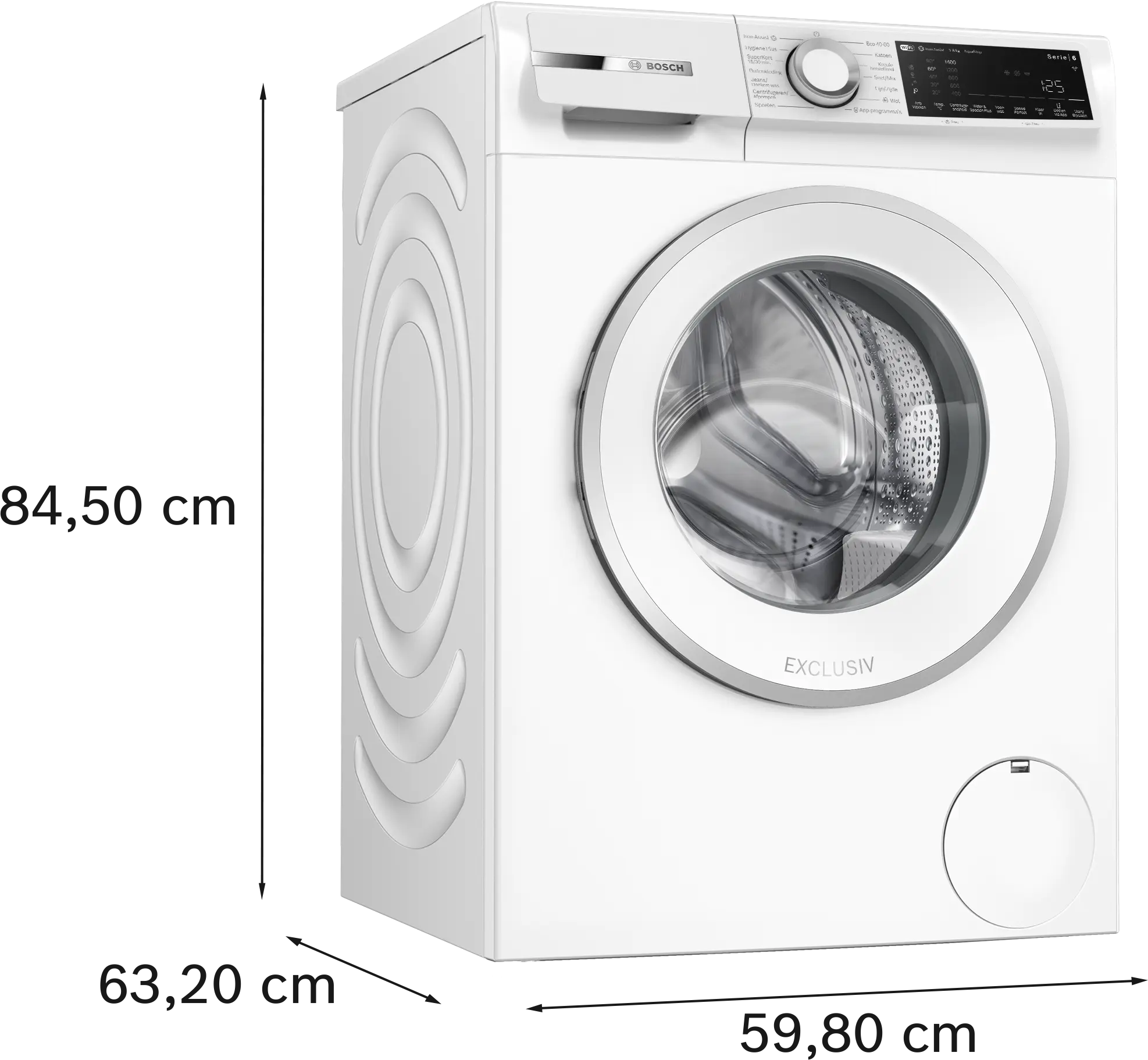 Serie 6 Wasmachine, voorlader 8 kg max. 1400 rpm