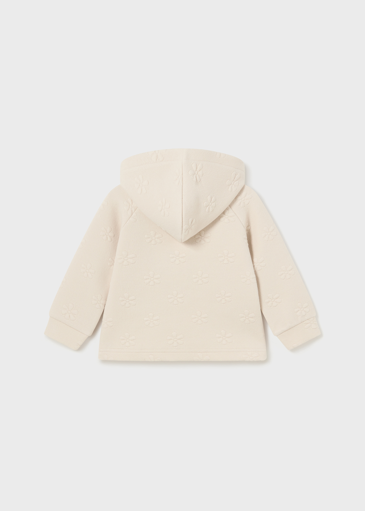Moletom com capuz para bebê com estampa floral
