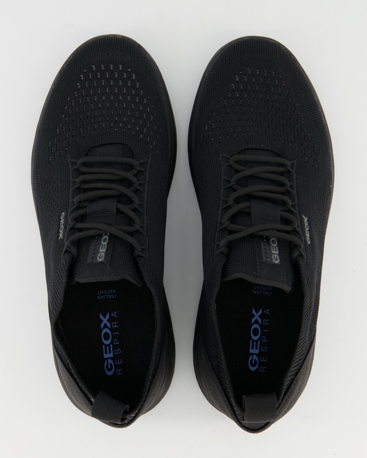 Geox SPHERICA A - KNITTED TEXT. Sneaker in Schwarz
