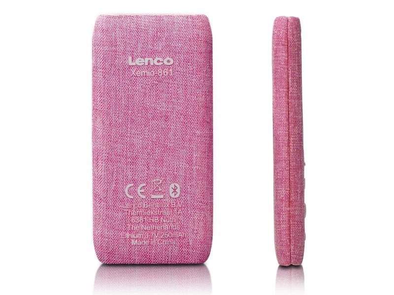 Lenco MP3 Player Xemio-861 Pink MP3-Player mit Bluetooth & 8 GB Micro SD Card