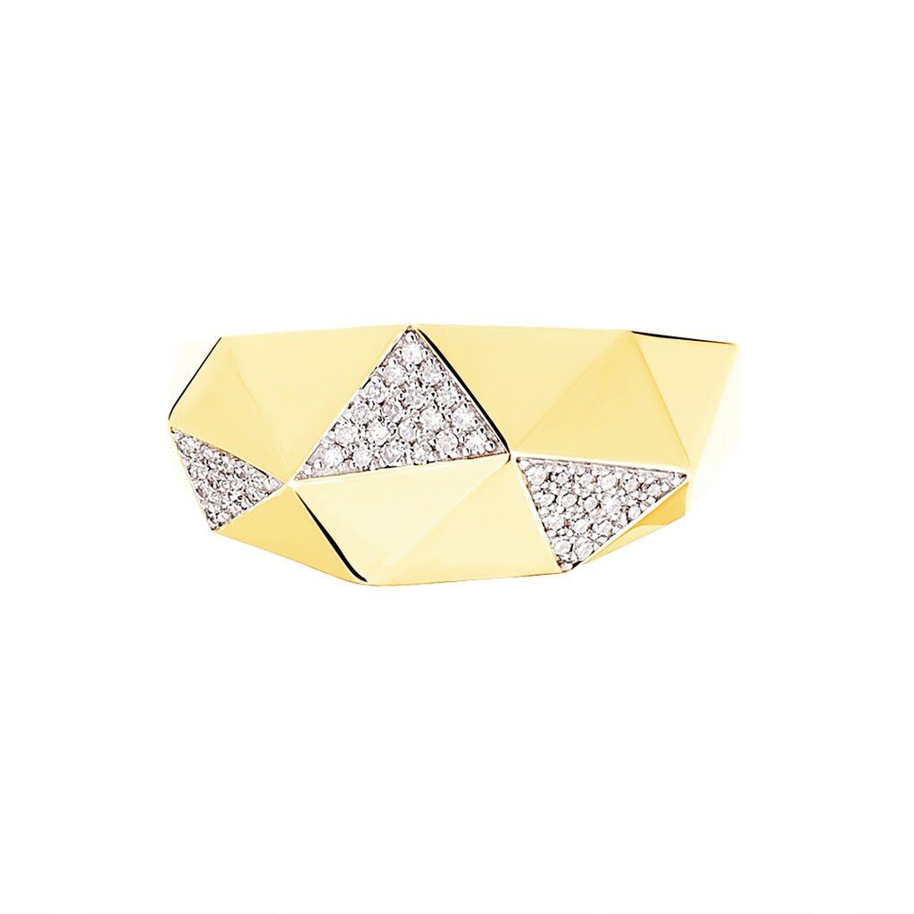 Bague Lizia Or Jaune Diamant