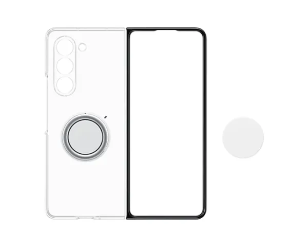 Samsung EF-XF946 - Flipomslag til mobiltelefon - gennemsigtig - for Galaxy Z Fold5