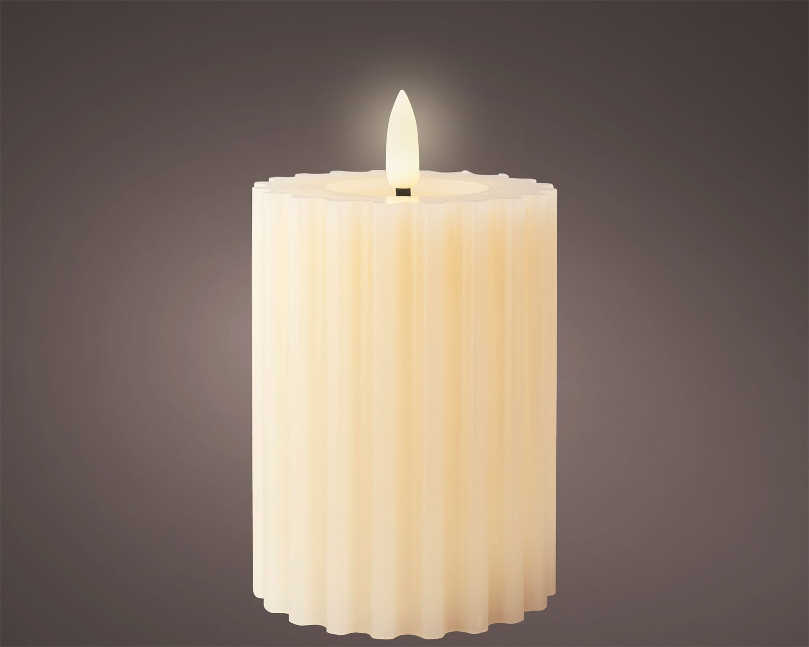LED Kerze Wachs ca. 12 cm creme
