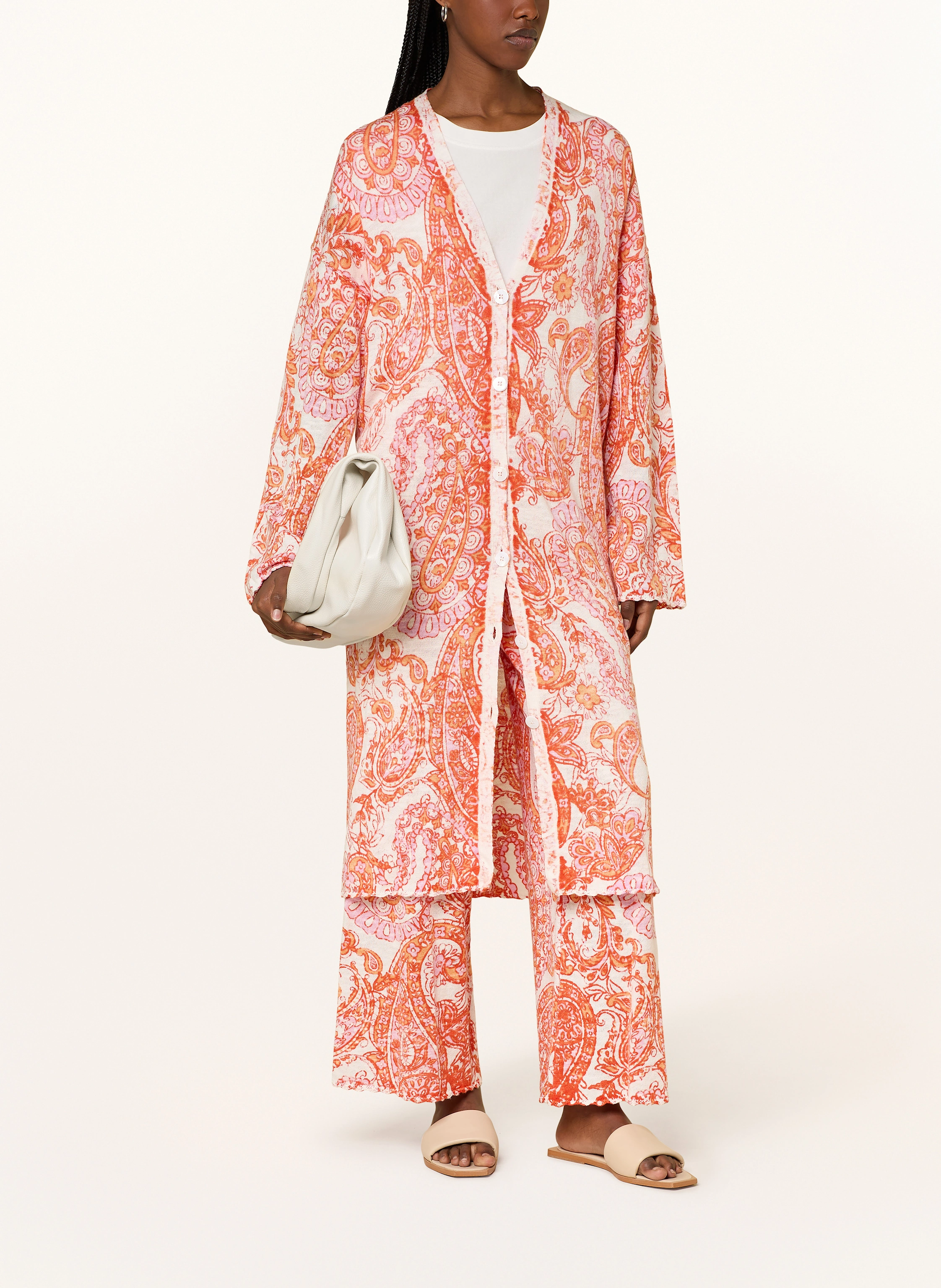 Grace Strickjacke mit Leinen