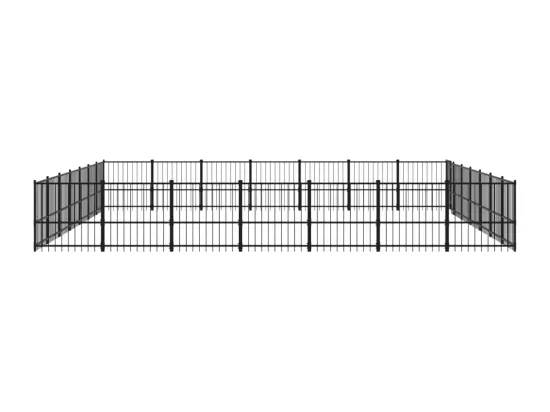 Chenil cage enclos pac noire 679 x 679 x 100 cm 02_0041853