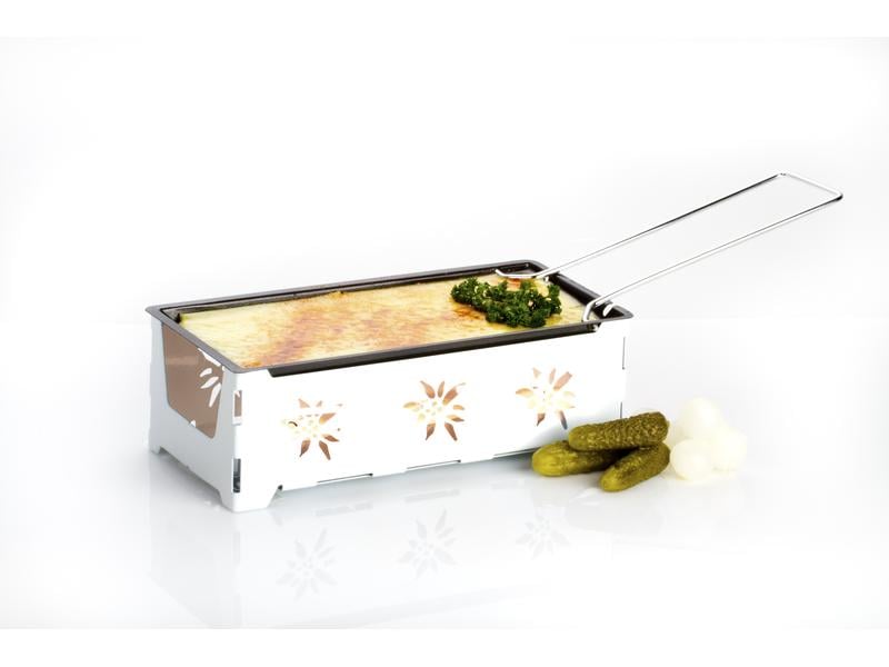 Nouvel Teelicht-Raclette Heat Cheese! @home Weiss Für eine Person, weiss