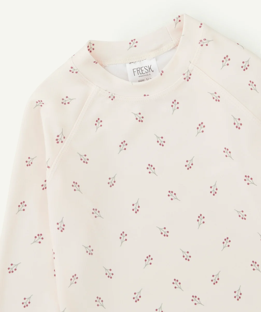FRESKT-SHIRT ANTI UV ROSE PÂLE PETITES BAIES