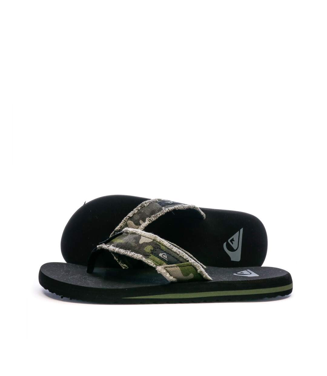 Tongs Noires Homme Quiksilver Monkey Abyss