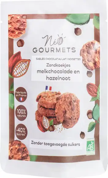 Zandkoekjes chocolade hazelnoot