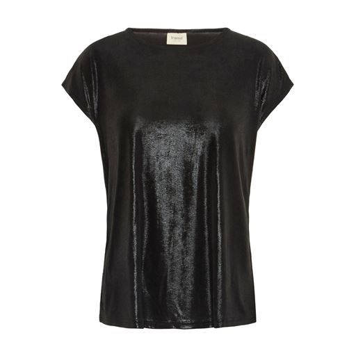 Fransa Franny T-shirt, Black Mix, XXL