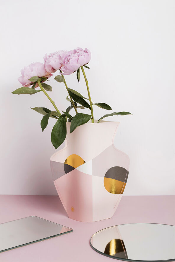 OCTAEVO PAPER VASE SIENA PINK Pink